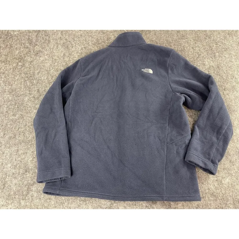 The North Face Jacket Mens Extra Large Blue Fleece Full Zip Sweater N253